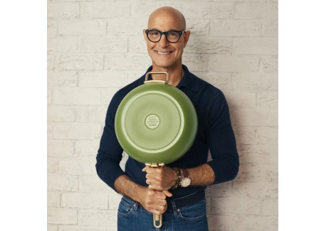Tucci Collection Saltapasta Pan met Antiaanbaklaag 29 cm Mat Groen Tos