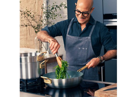 Tucci Collection Saltapasta Pan met Antiaanbaklaag 29 cm  RVS 3 Lagen