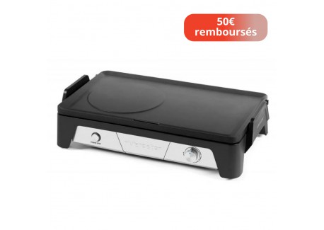 Elektrische Plancha met antiaanbaklaag 50x30 cm QPL450