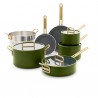 Voir la slide Tucci Collection Batterie de Cuisine Antiadhésive 11 pcs Vert Toscane