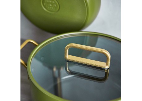 Tucci Collection Pannenset met Antiaanbaklaag 11-delig Mat Toscane Gro