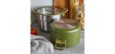 Tucci Collection Pannenset met Antiaanbaklaag 11-delig Mat Toscane Gro