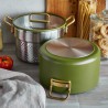 Voir la slide Tucci Collection Batterie de Cuisine Antiadhésive 11 pcs Vert Toscane
