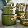 Voir la slide Tucci Collection Batterie de Cuisine Antiadhésive 11 pcs Vert Toscane