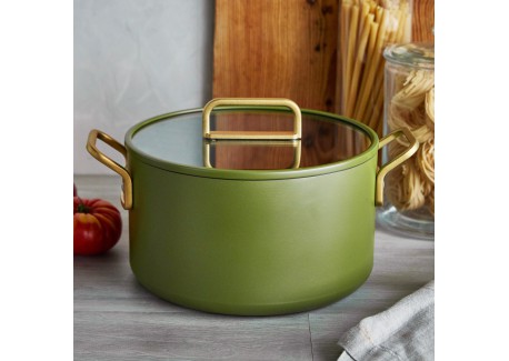 Tucci Collection Batterie de Cuisine Antiadhésive 11 pcs Vert Toscane
