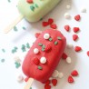 Voir la slide Décors Sucrés pour Gâteaux Tarte Fraise Meringuée Blanc Rouge Vert 30