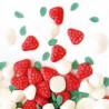 Voir la slide Décors Sucrés pour Gâteaux Tarte Fraise Meringuée Blanc Rouge Vert 30