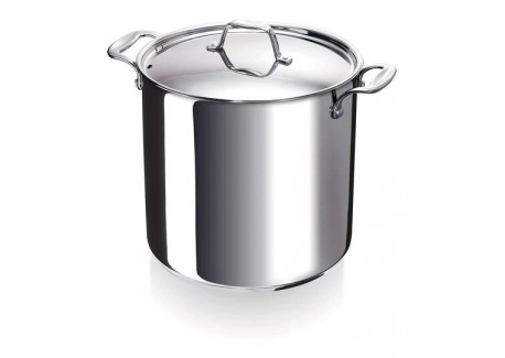 Chef Traiteur Marmite Inox Brillant 24 cm 10 L avec Couvercle 
