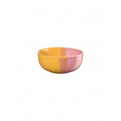 Joy Bol Passion Smoothie en Porcelaine Email Brillant Jaune et Rose 11