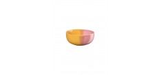 Joy Bol Passion Smoothie en Porcelaine Email Brillant Jaune et Rose 11