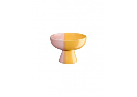 Joy Coupe à Glace Passion Smoothie Porcelaine Email Brillant Jaune Ros