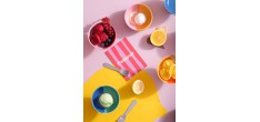 Joy Ijskom Passion Smoothie Porseleinen Glanzend Geel en Roze Glazuur
