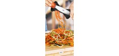 Spirelli Taille Spaghetti de Légumes Manuel 2 Epaisseurs avec Brosse N