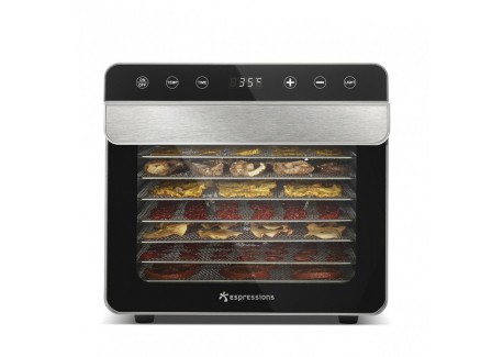 Smart Food Déshydrateur Alimentaire 8 Plateaux Inox avec Minuterie EP5