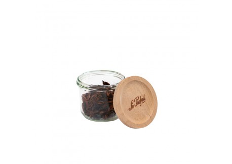 Glazen Conserveerpot met Houten Deksel 255 ml