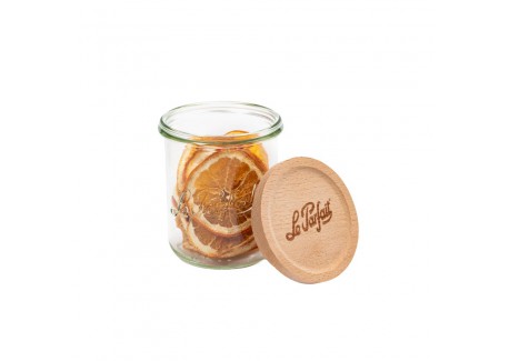 Glazen Conserveerpot met Houten Deksel 580 ml