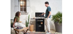Plancha Électrique Original Fonte Emaillée 260 Duo Noire 60x40 cm + De