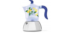 Moka Inductie Koffiekan 4 Kops Mercato Della Frutta Blauw met Citroene