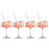 Zie dia Miovino Spritz-glazen 69 cl met steel + Glazen rietjes + Borstel (4 dl