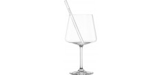 Miovino AfterWork Verres à Pied Spritz 69 cl + Pailles + Goupillon (4p