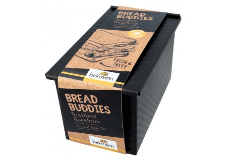 Bread Buddies Broodvorm met Antiaanbaklaag met Deksel 21x11,5 cm