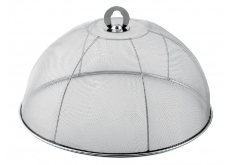 Cloche Alimentaire Anti Insectes Maillage Inox Ø 34 X 14  cm 