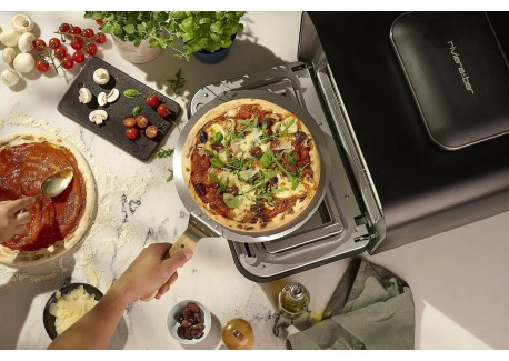Elektrische Pizzaoven voor Binnen en Buitengebruik 400 °C Matzwart 45x