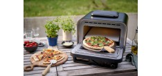 Elektrische Pizzaoven voor Binnen en Buitengebruik 400 °C Matzwart 45x