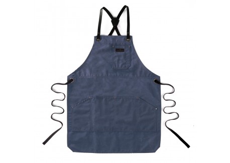 Keukenschort N°438 Gerecycled Polyester Marineblauw