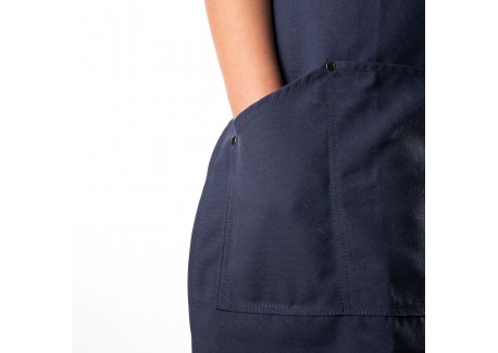 Keukenschort N°438 Gerecycled Polyester Marineblauw