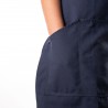 Zie dia Keukenschort N°438 Gerecycled Polyester Marineblauw