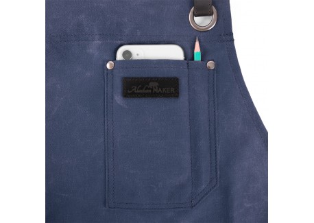 Keukenschort N°438 Gerecycled Polyester Marineblauw
