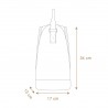 Zie dia Geïsoleerde Tas voor 2 Flessen Wijn of Champagne Gecoat Canvas Kaki Gr