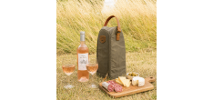 Wanderer Sac Isotherme pour 2 Bouteilles Vin ou Champagne Toile Enduit