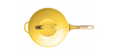 Fabuleuse Poêle Anti-Adhésive 8 en 1 24 cm Jaune Mangue 3,4L Édition L