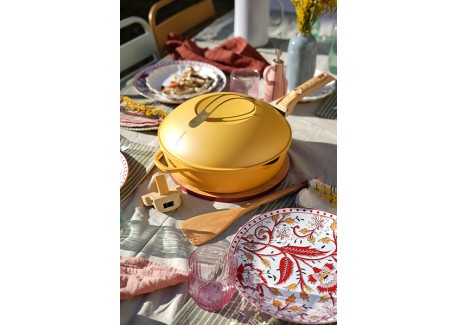 Fabuleuse Koekenpan met Antiaanbaklaag 24 cm Mango geel 3,4L Limited E
