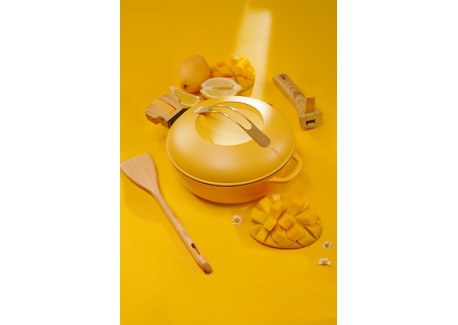 Fabuleuse Koekenpan met Antiaanbaklaag 24 cm Mango geel 3,4L Limited E