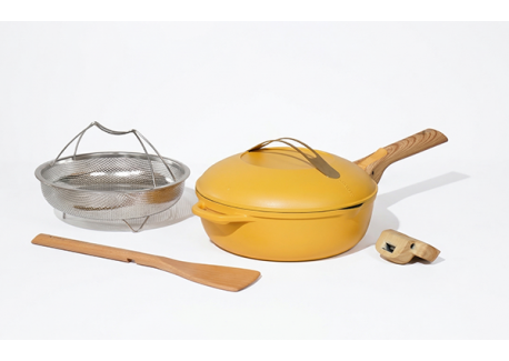 Fabuleuse Koekenpan met Antiaanbaklaag 28 cm Mango geel 4,5L Limited E