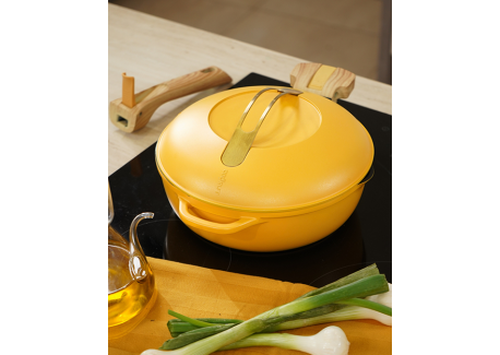 Fabuleuse Koekenpan met Antiaanbaklaag 28 cm Mango geel 4,5L Limited E