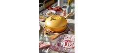Fabuleuse Poêle Anti-Adhésive 8 en 1 28 cm Jaune Mangue 4,5L Édition L