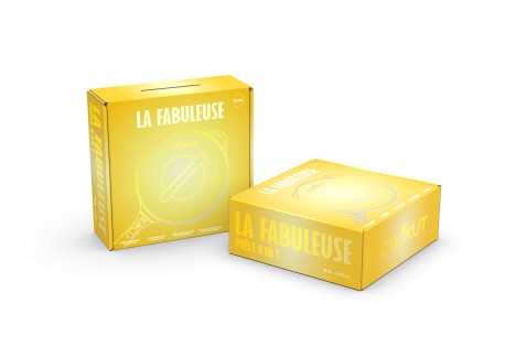 Fabuleuse Koekenpan met Antiaanbaklaag 28 cm Mango geel 4,5L Limited E