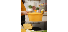 Incroyable Cocotte Anti-Adhésive 24 cm Jaune Mangue 4,5 l Édition Limi