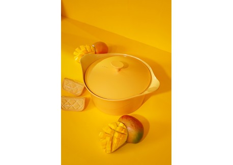 Incroyable Antikleef Braadpan 24 cm Mango geel 4,5 l Limited Edition
