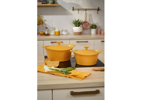 Incroyable Antikleef Braadpan 24 cm Mango geel 4,5 l Limited Edition