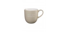 Hey Mok met Gravure You are awesome Beige Keramiek 350 ml