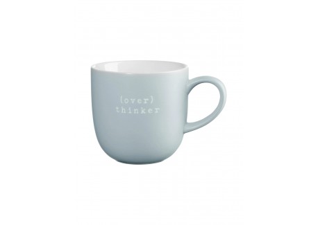 Hey Mok met Gravure Over thniker Lichtblauw Keramiek 350 ml
