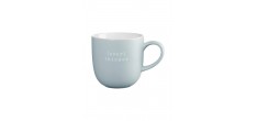 Hey Mok met Gravure Over thniker Lichtblauw Keramiek 350 ml