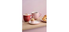 Hey Mug Message Gravé Love you more than coffee Céramique Rouge 350 ml