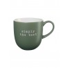 Voir la slide Hey Mug Message Gravé Simply the best Céramique Vert Foncé Mat 350 ml