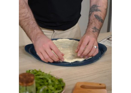 Formidable Plaque à Pizza Ronde Antiadhésive pour Four Bleu Myrtille 3